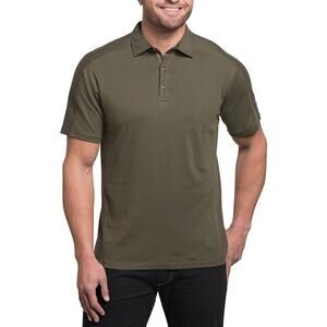 Kuhl Men Wayfarer Polo Shirt XL Wildfibre Organic Cotton Forest Olive Green 7242